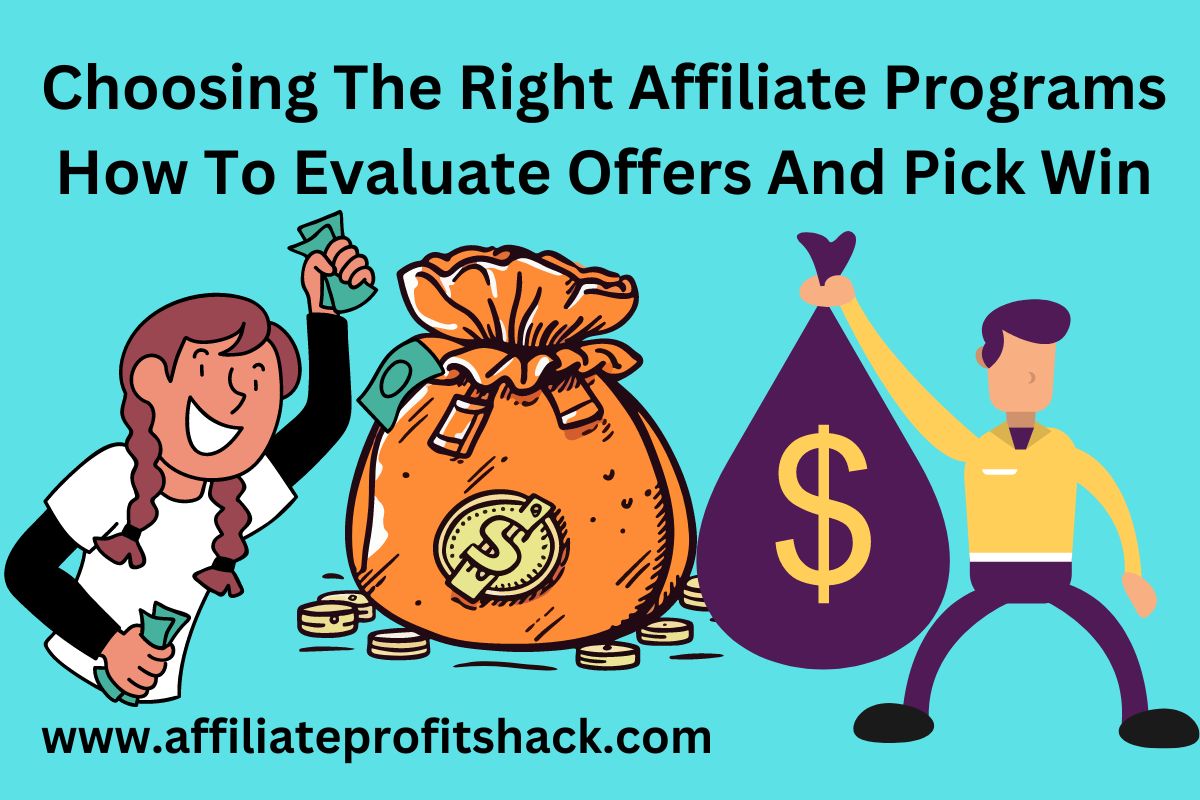 Choosing The Right Affiliate Programs How To Evaluate Offers And Pick Win