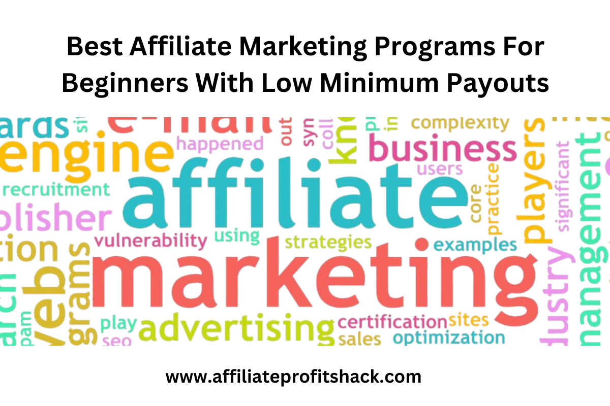 Best Affiliate Marketing Programs For Beginners With Low Minimum Payouts