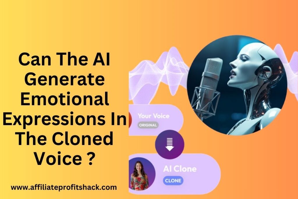 Can The AI Generate Emotional Expressions In The Cloned Voice ?