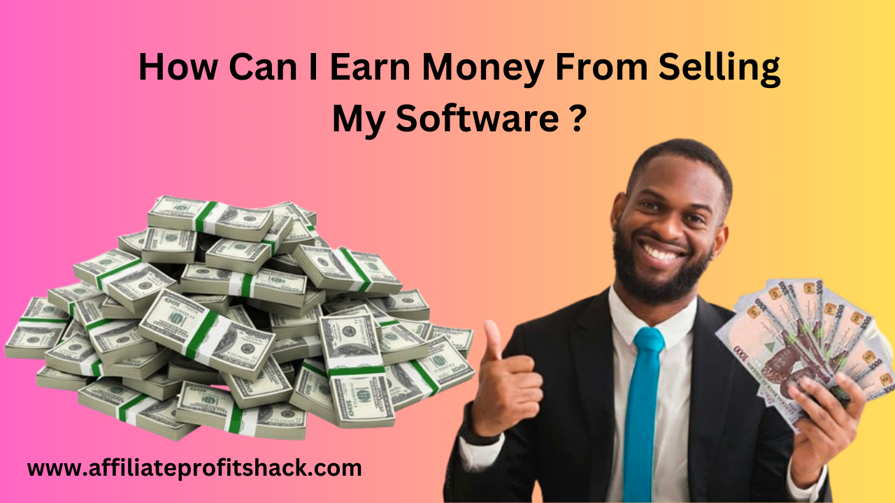 How Can I Earn Money From Selling My Software?