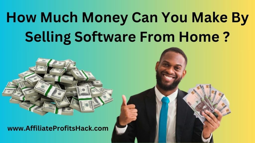 How Much Money Can You Make By Selling Software From Home?