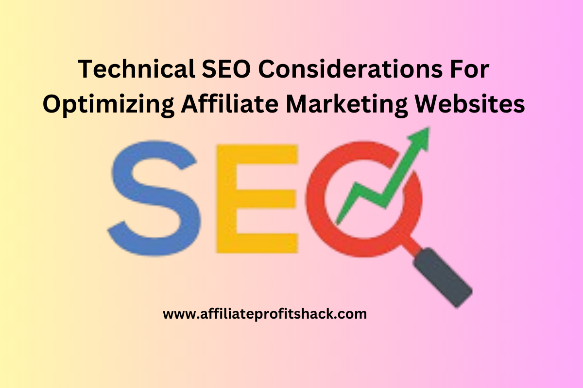 Technical SEO Considerations For Optimizing Affiliate Marketing Websites