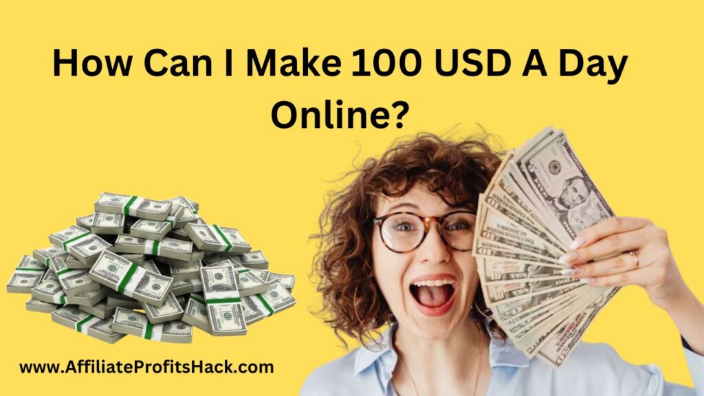 How Can I Make 100 USD A Day Online ?